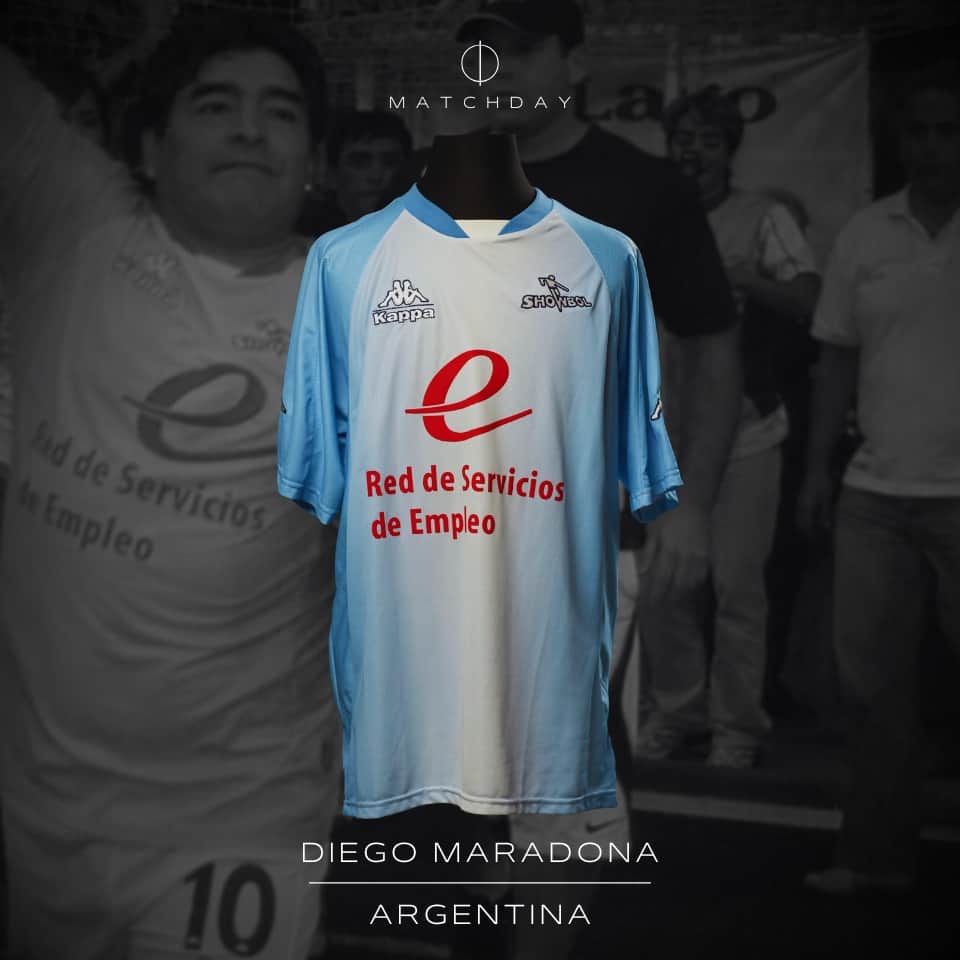 Diego Armando Maradona – MATCH WORN JERSEY – Showbol 2007