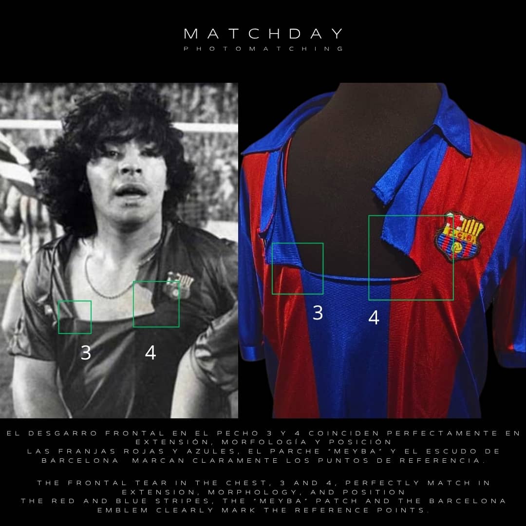 Diego Armando Maradona – FC Barcelona – Copa del Rey 1983/84 – MATCH WORN JERSEY – PHOTOMATCH - Imagen 46