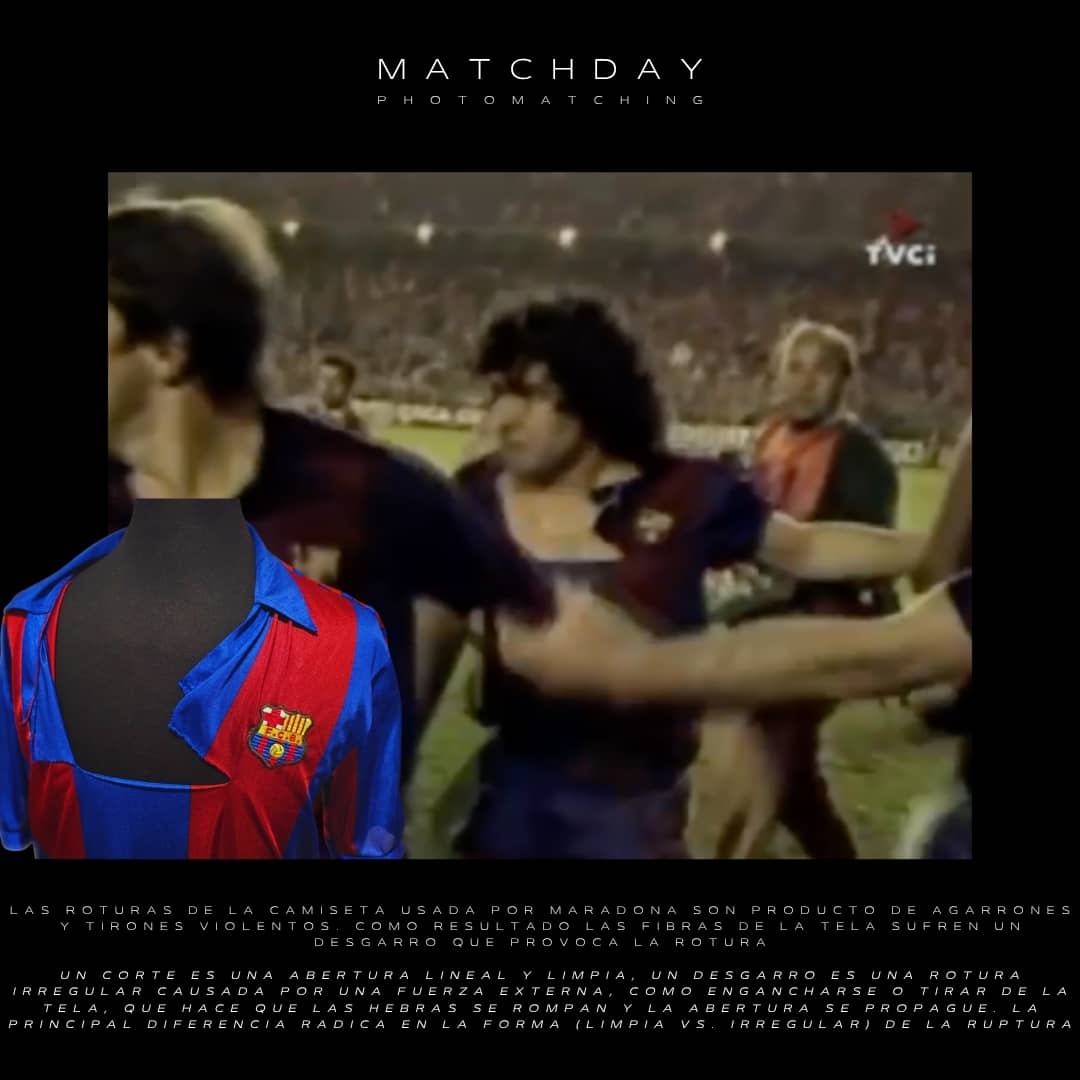 Diego Armando Maradona – FC Barcelona – Copa del Rey 1983/84 – MATCH WORN JERSEY – PHOTOMATCH - Imagen 58