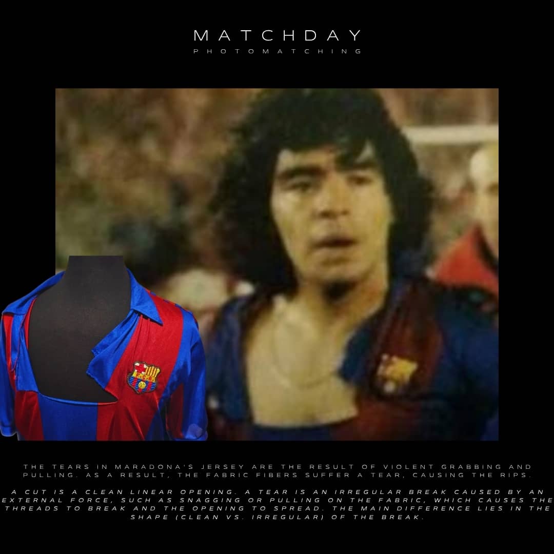 Diego Armando Maradona – FC Barcelona – Copa del Rey 1983/84 – MATCH WORN JERSEY – PHOTOMATCH - Imagen 59