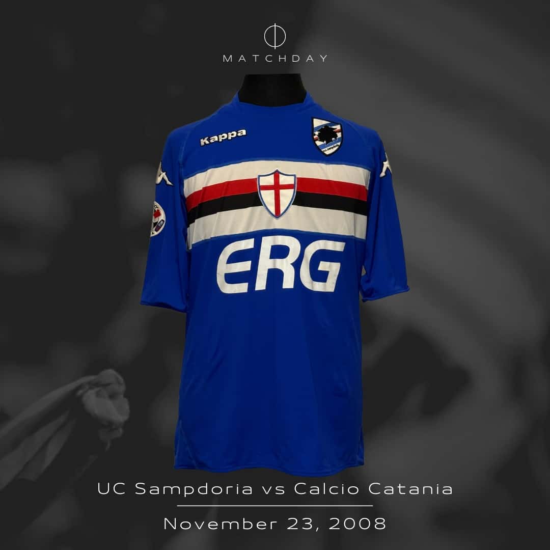 Antonio Cassano – UC Sampdoria – Serie A 2008/09 – MATCH WORN JERSEY – P. ALVAREZ COLLECTION - Imagen 4