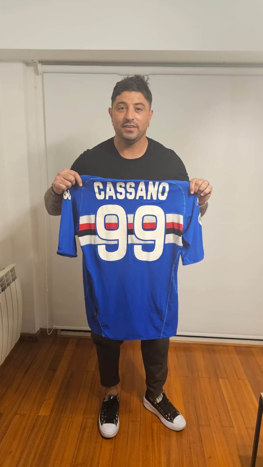 Antonio Cassano – UC Sampdoria – Serie A 2008/09 – MATCH WORN JERSEY – P. ALVAREZ COLLECTION - Imagen 7