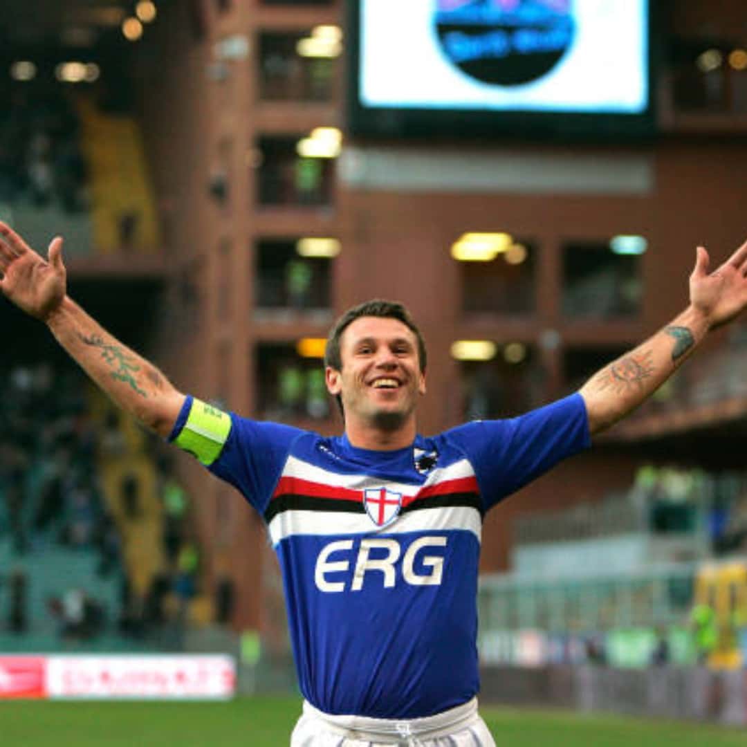 Antonio Cassano – UC Sampdoria – Serie A 2008/09 – MATCH WORN JERSEY – P. ALVAREZ COLLECTION - Imagen 22