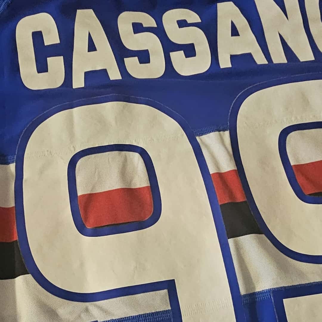 Antonio Cassano – UC Sampdoria – Serie A 2008/09 – MATCH WORN JERSEY – P. ALVAREZ COLLECTION - Imagen 11