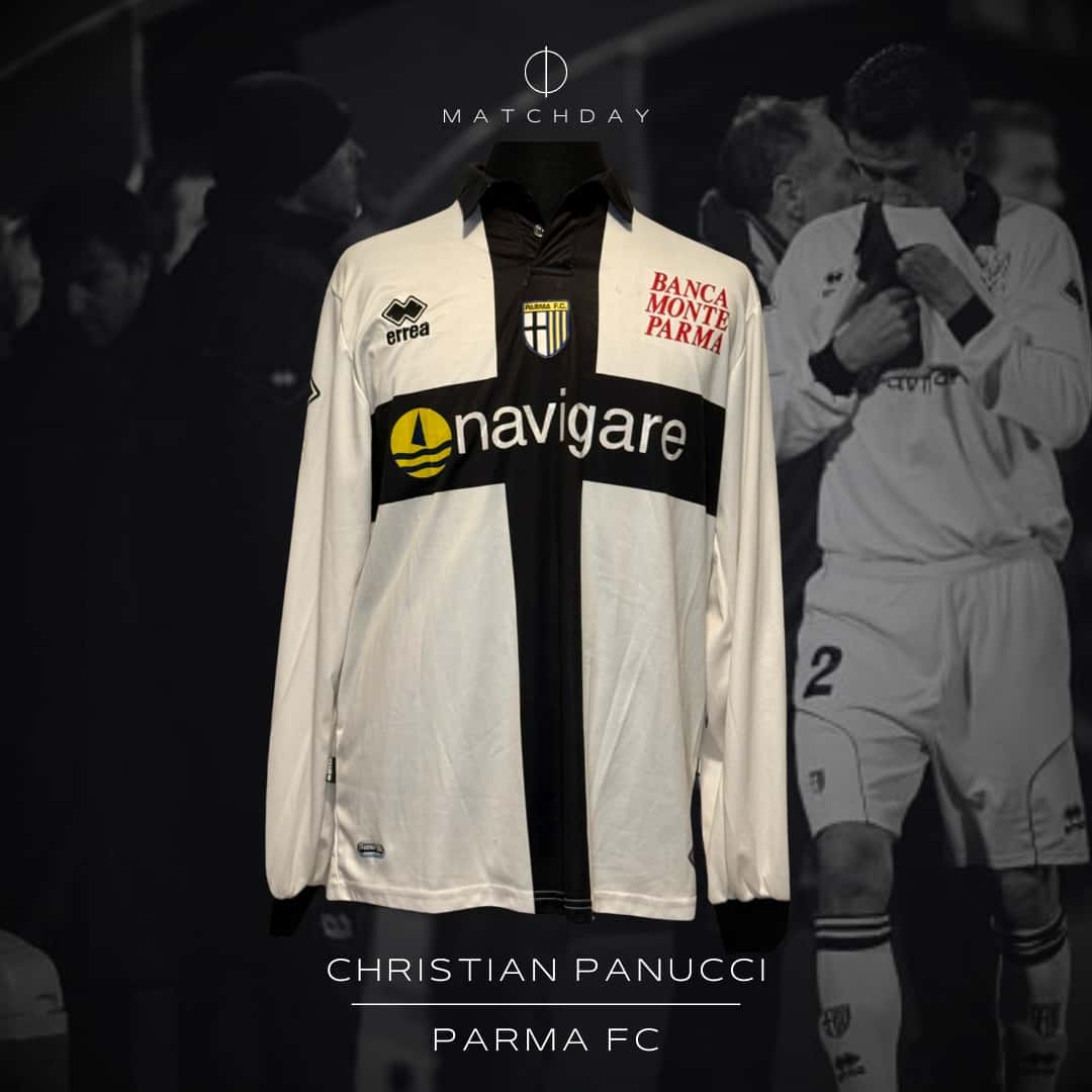 Chirstian Panucci – Parma FC – Serie A 2009/10 – MATCH WORN JERSEY – P. ALVAREZ COLLECTION