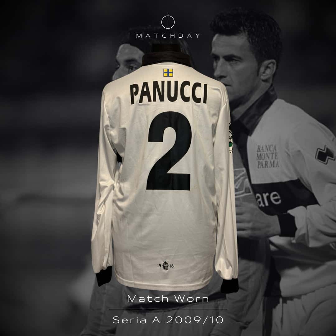Chirstian Panucci – Parma FC – Serie A 2009/10 – MATCH WORN JERSEY – P. ALVAREZ COLLECTION - Imagen 3