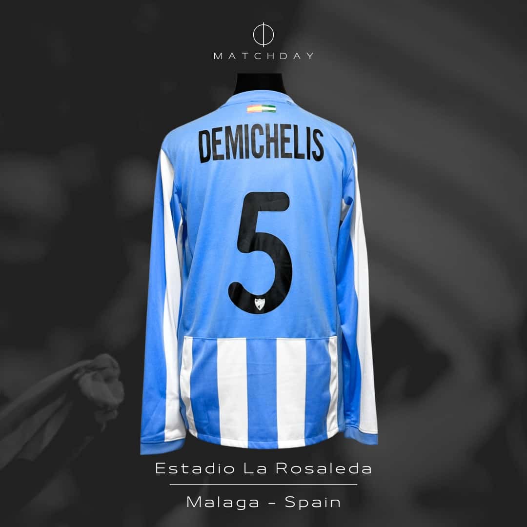 Martín Demichelis – Málaga FC – LFP 2011/12 – MATCH WORN JERSEY – P. ÁLVAREZ COLLECION - Imagen 5