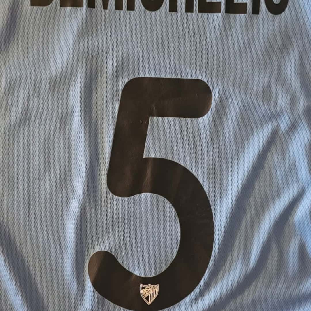 Martín Demichelis – Málaga FC – LFP 2011/12 – MATCH WORN JERSEY – P. ÁLVAREZ COLLECION - Imagen 6