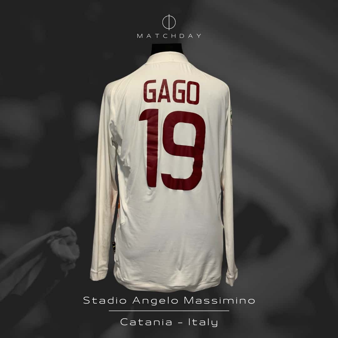 Fernando Gago – AS Roma – Serie A 2011/12 – MATCH WORN JERSEY – P. ALVAREZ COLLECTION - Imagen 5