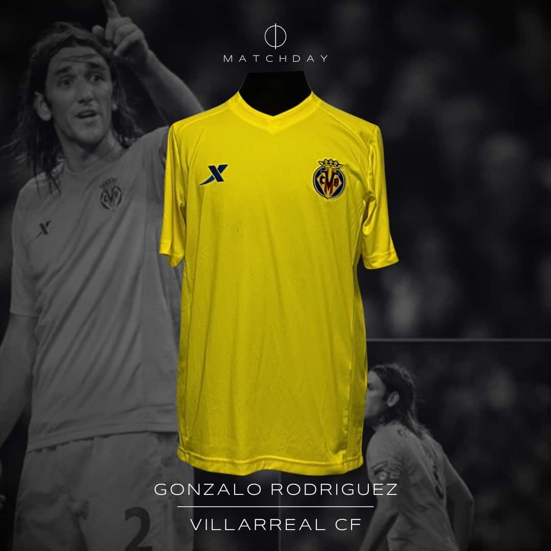 Gonzalo Rodriguez – Villarreal CF – LFP 2011/12 – MATCH WORN JERSEY – P. ALVAREZ COLLECTION