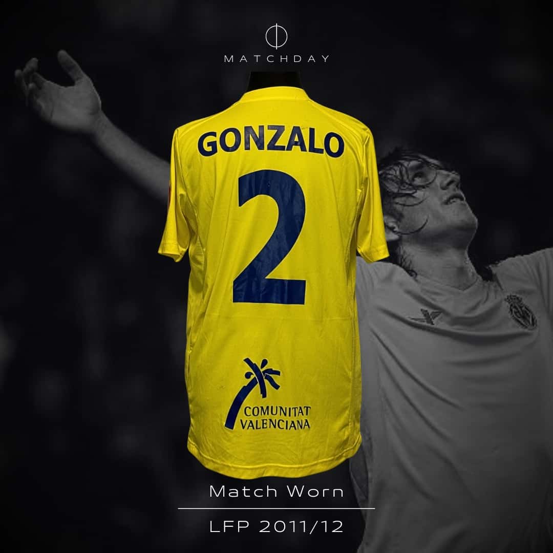 Gonzalo Rodriguez – Villarreal CF – LFP 2011/12 – MATCH WORN JERSEY – P. ALVAREZ COLLECTION - Imagen 4