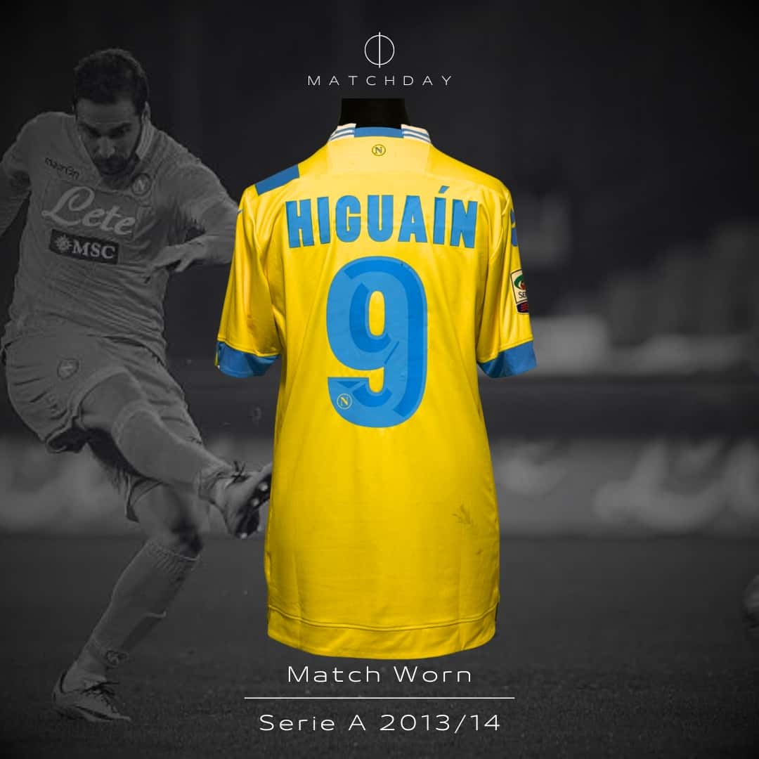 Gonzalo Higuaín – SSC Napoli – Serie A 2013/14 – MATCH WORN JERSEY – P. ALVAREZ COLLECTION - Imagen 3