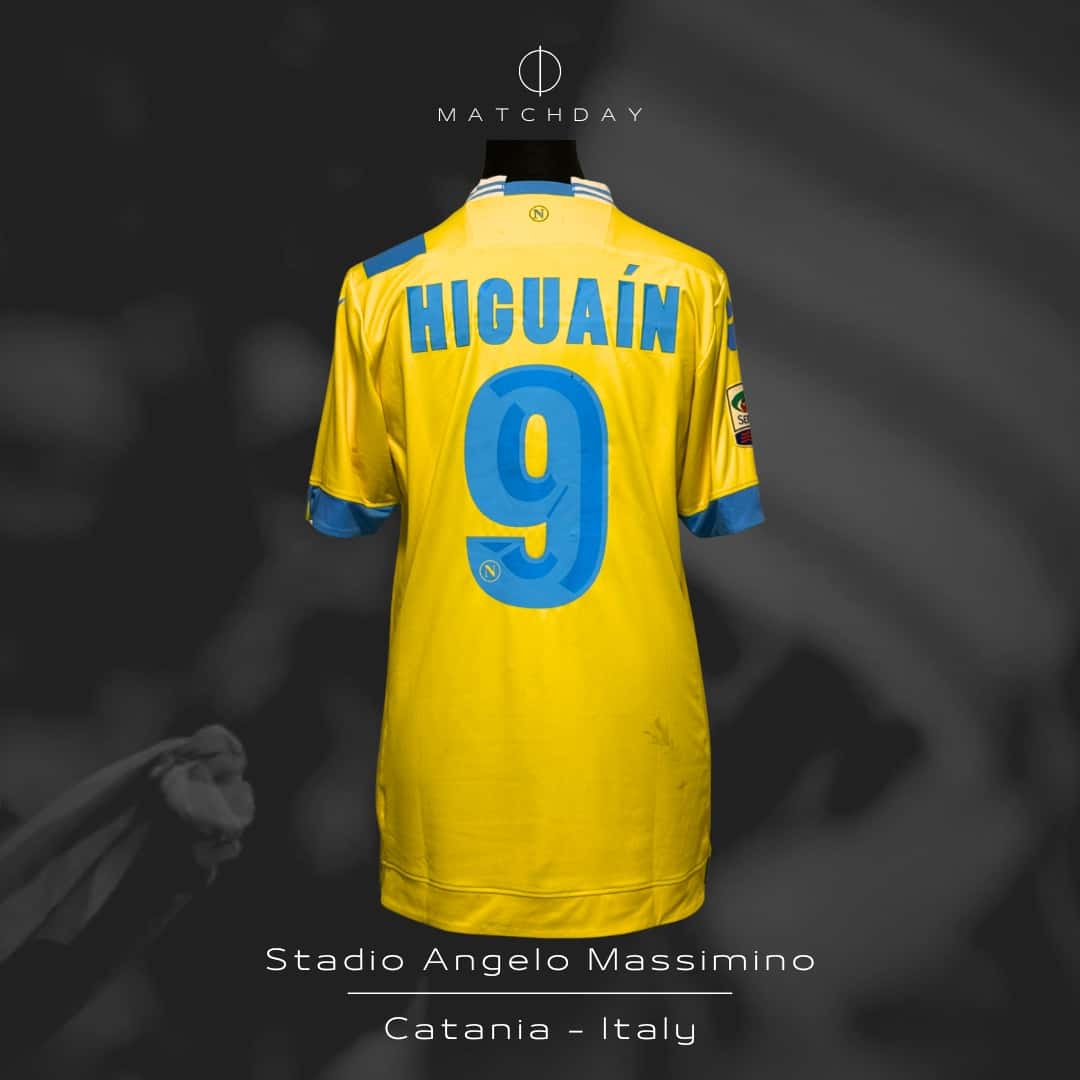 Gonzalo Higuaín – SSC Napoli – Serie A 2013/14 – MATCH WORN JERSEY – P. ALVAREZ COLLECTION - Imagen 5