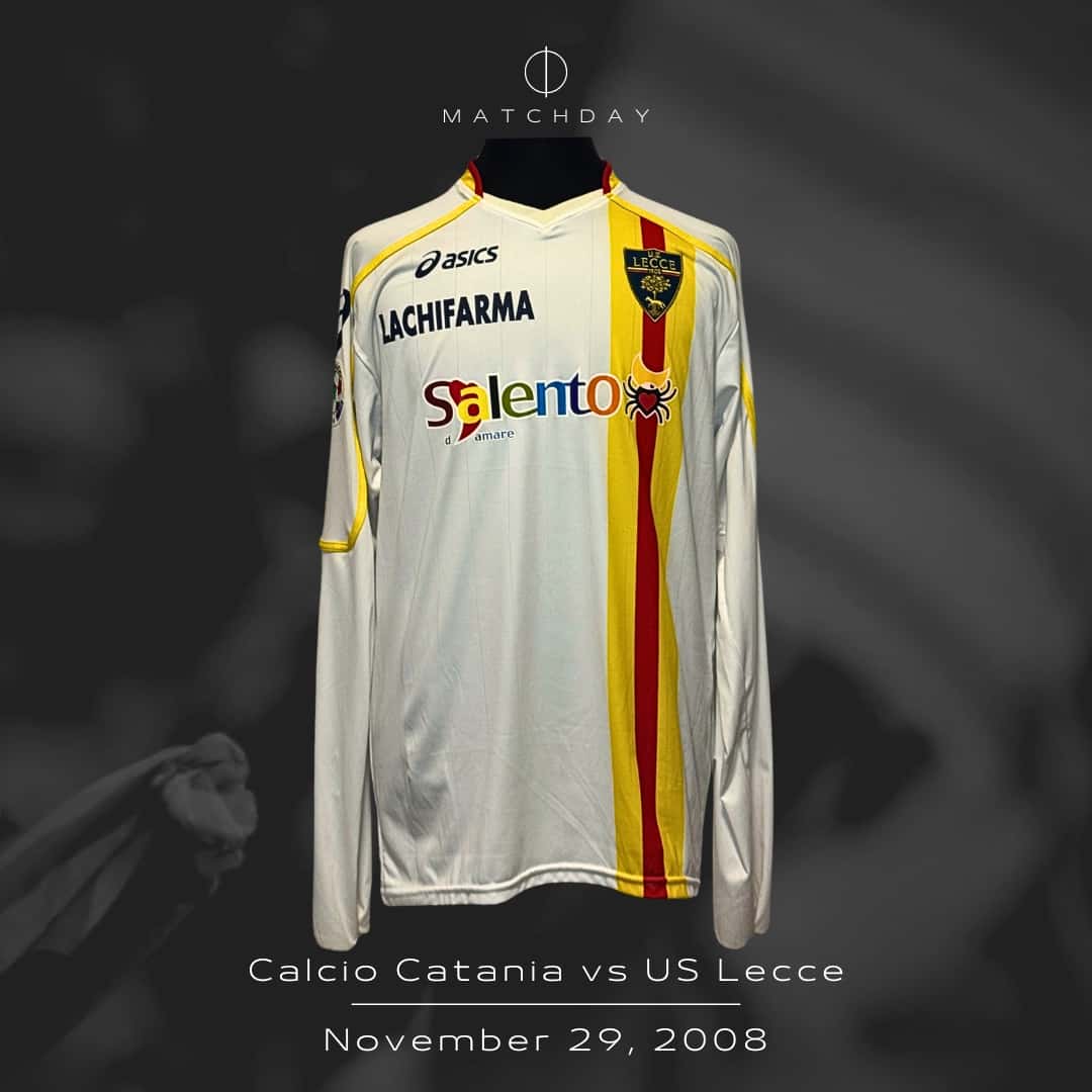 José Ignacio Castillo – US Lecce – Serie A 2008/09 – MATCH WORN JERSEY – P. ALVAREZ COLLECTION - Imagen 4