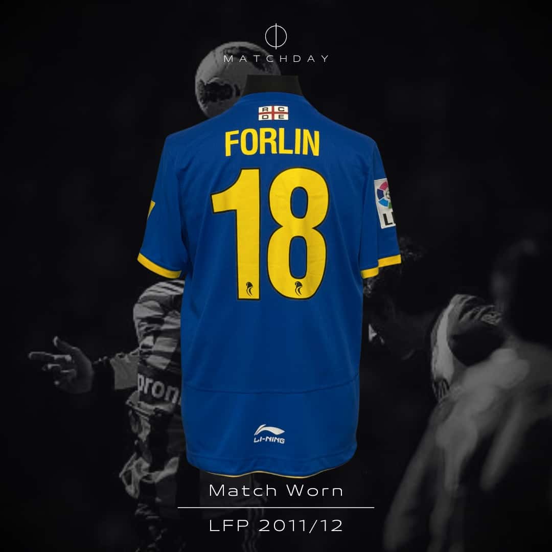 Juan Forlin – Espanyol de Barcelona – LFP 2011/12 – MATCH WORN JERSEY – P. ALVAREZ COLLECTION - Imagen 3