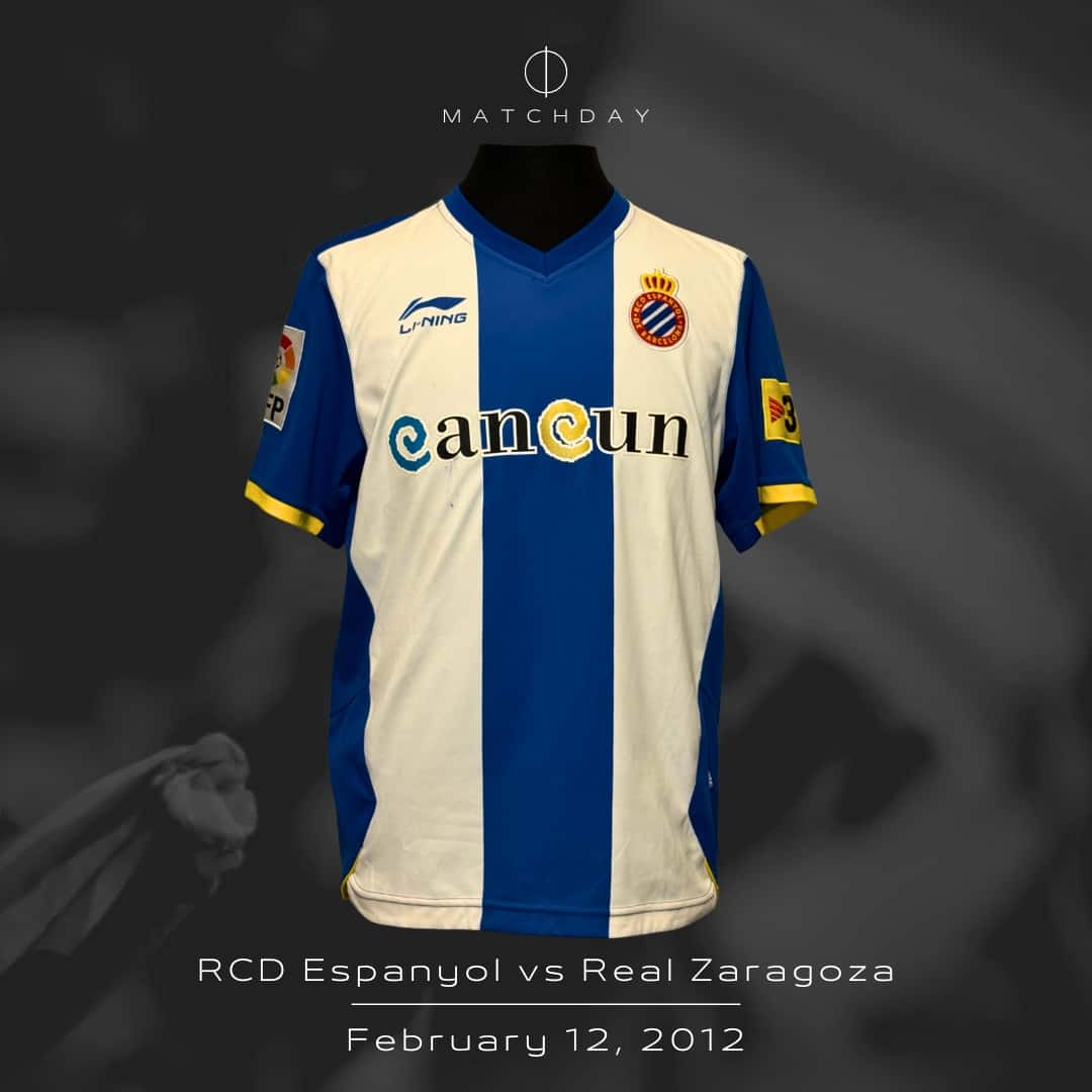 Juan Forlin – Espanyol de Barcelona – LFP 2011/12 – MATCH WORN JERSEY – P. ALVAREZ COLLECTION - Imagen 4