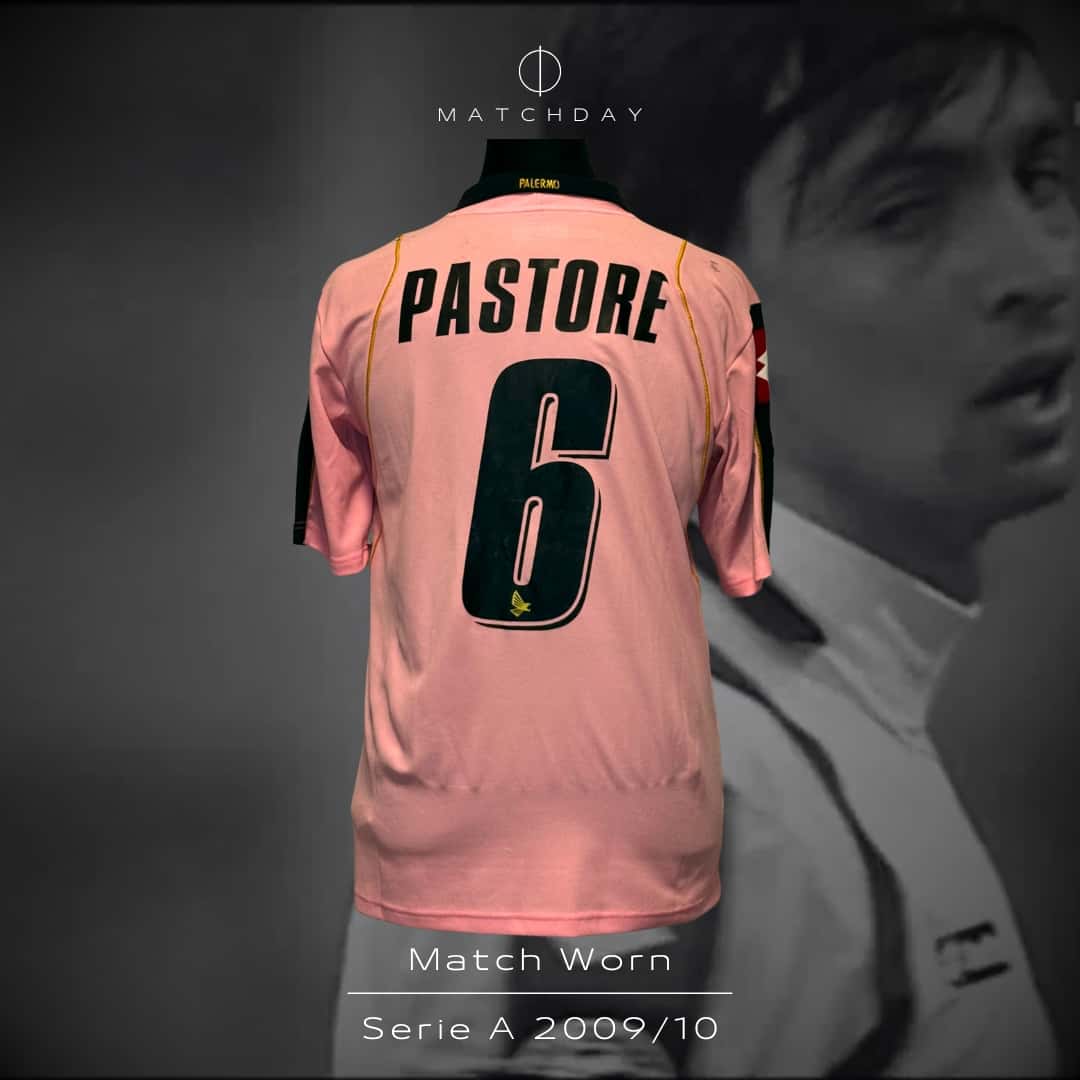 Javier Pastore – Unione Sportiva Città di Palermo – Serie A 2009/10 – UNWASHED – MATCH WORN JERSEY – P. ÁLVAREZ COLLECTION - Imagen 3