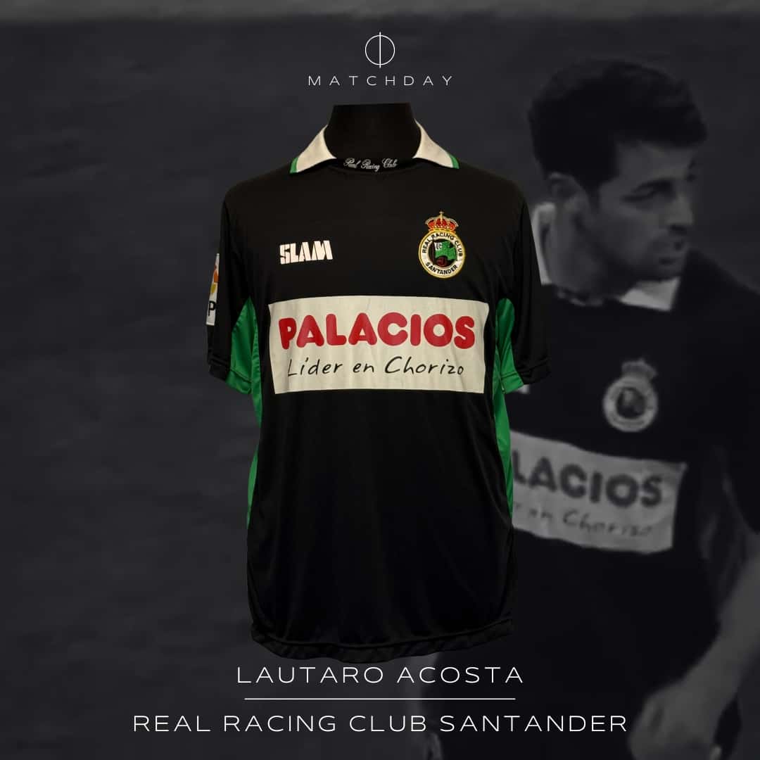 Lautaro Acosta – Racing Santander – LFP 2011/12 – MATCH WORN JERSEY – P. ALVAREZ COLLECTION