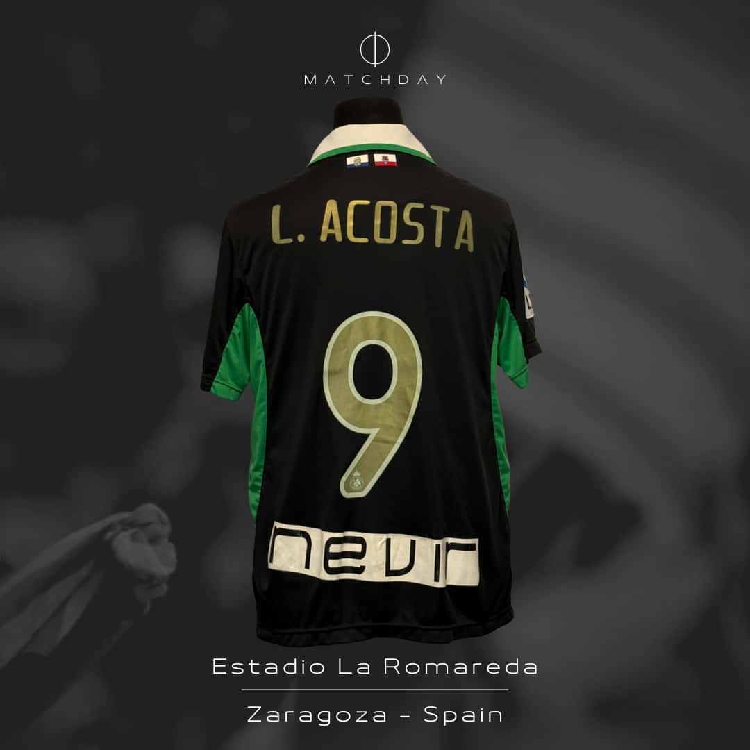 Lautaro Acosta – Racing Santander – LFP 2011/12 – MATCH WORN JERSEY – P. ALVAREZ COLLECTION - Imagen 5