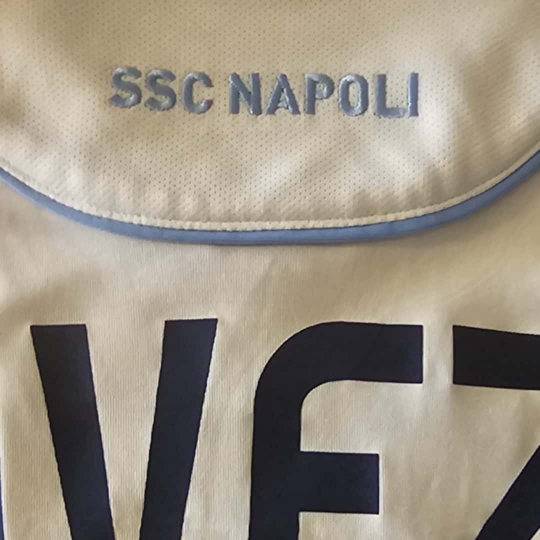 Ezequiel Lavezzi – SSC Napoli – Serie A 2007/08 – MATCH WORN JERSEY – P ÁLVAREZ COLLECTION - Imagen 9