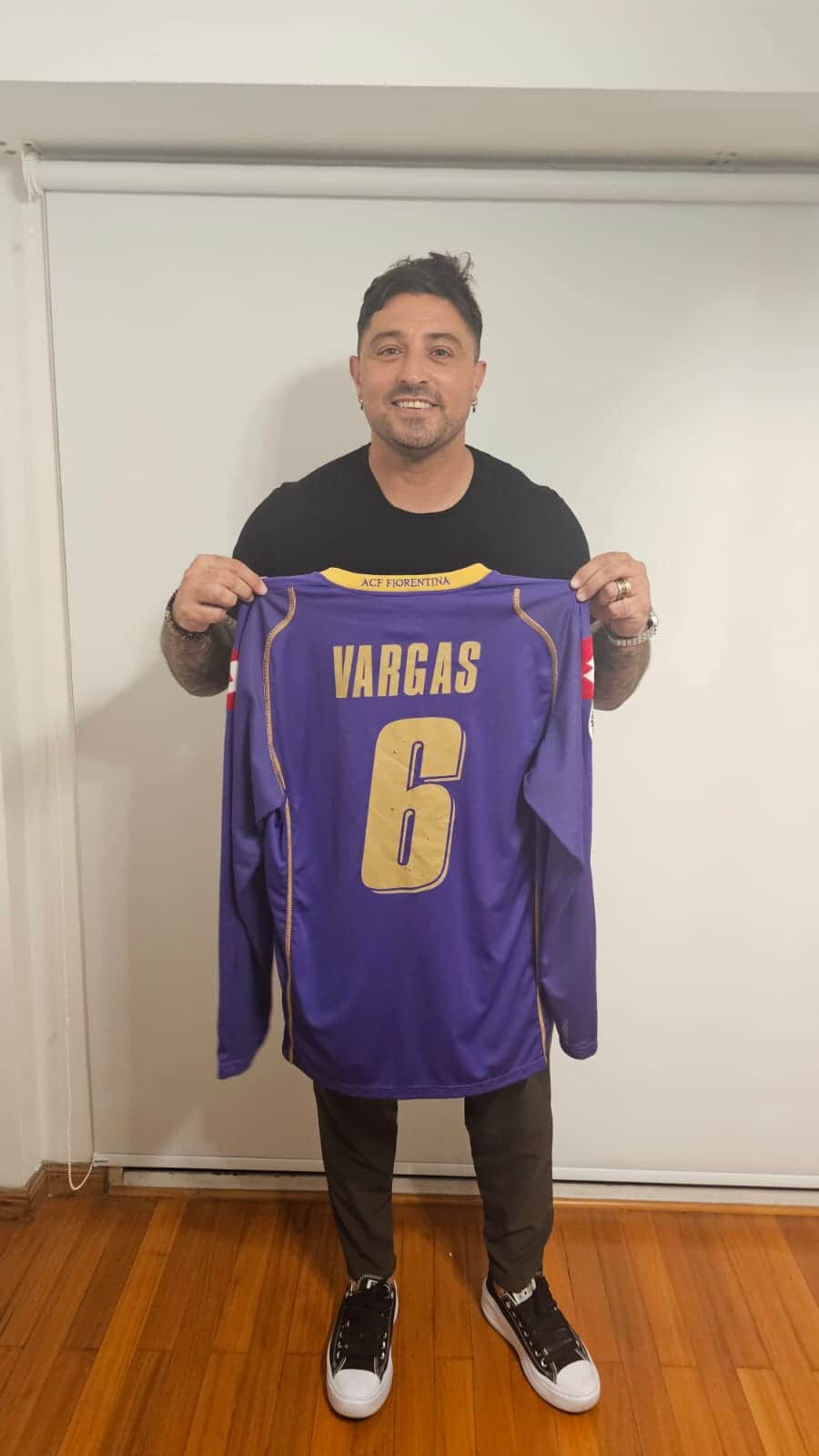 Juan Manuel Vargas – ACF Fiorentina – Serie A 2009/10 – Match issued jeresey – P. ALVAREZ COLLECTION - Imagen 7