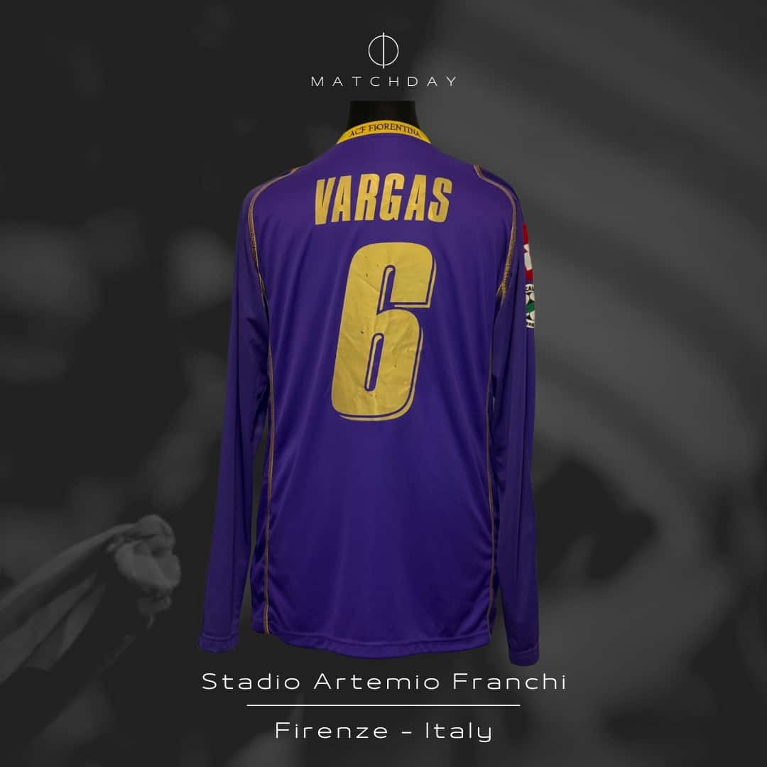 Juan Manuel Vargas – ACF Fiorentina – Serie A 2009/10 – Match issued jeresey – P. ALVAREZ COLLECTION - Imagen 5
