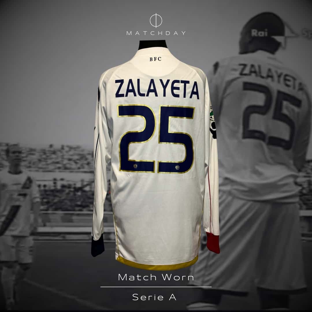 Marcelo Zalayeta – Bologna – Serie A 2009/10 – MATCH WORN JERSEY – P. ALVAREZ COLLECTION - Imagen 3
