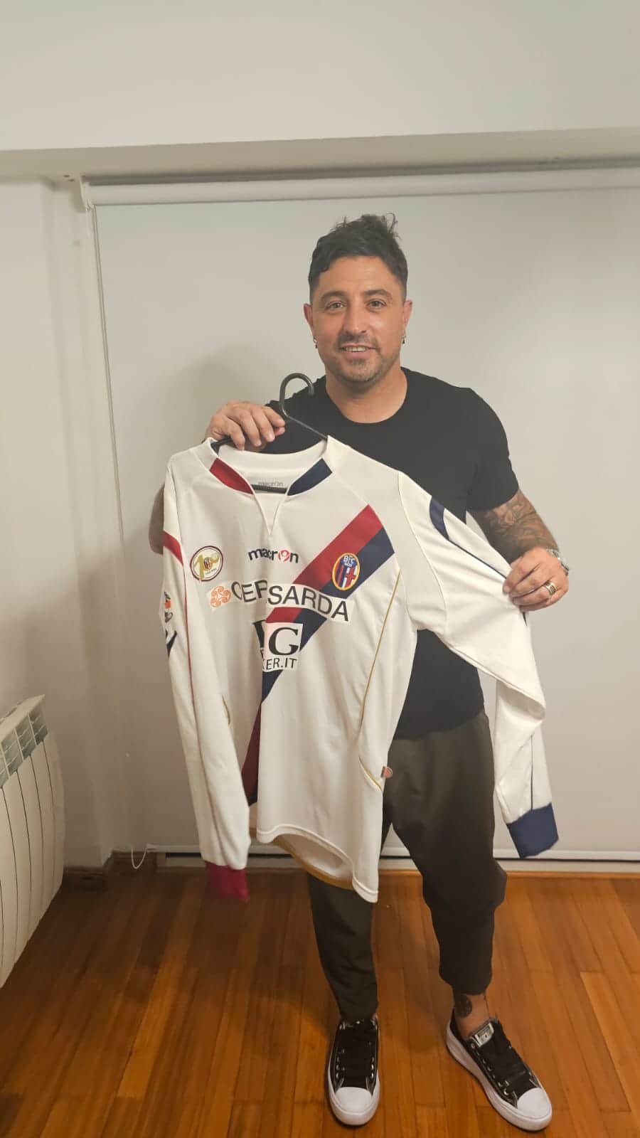Marcelo Zalayeta – Bologna – Serie A 2009/10 – MATCH WORN JERSEY – P. ALVAREZ COLLECTION - Imagen 6