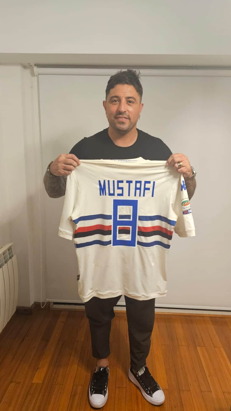 Shkodran Mustafi – UC Sampdoria – Serie A 2013/14 – UNWASHED MATCH WORN JERSEY – P. ALVAREZ COLLECTION - Imagen 7