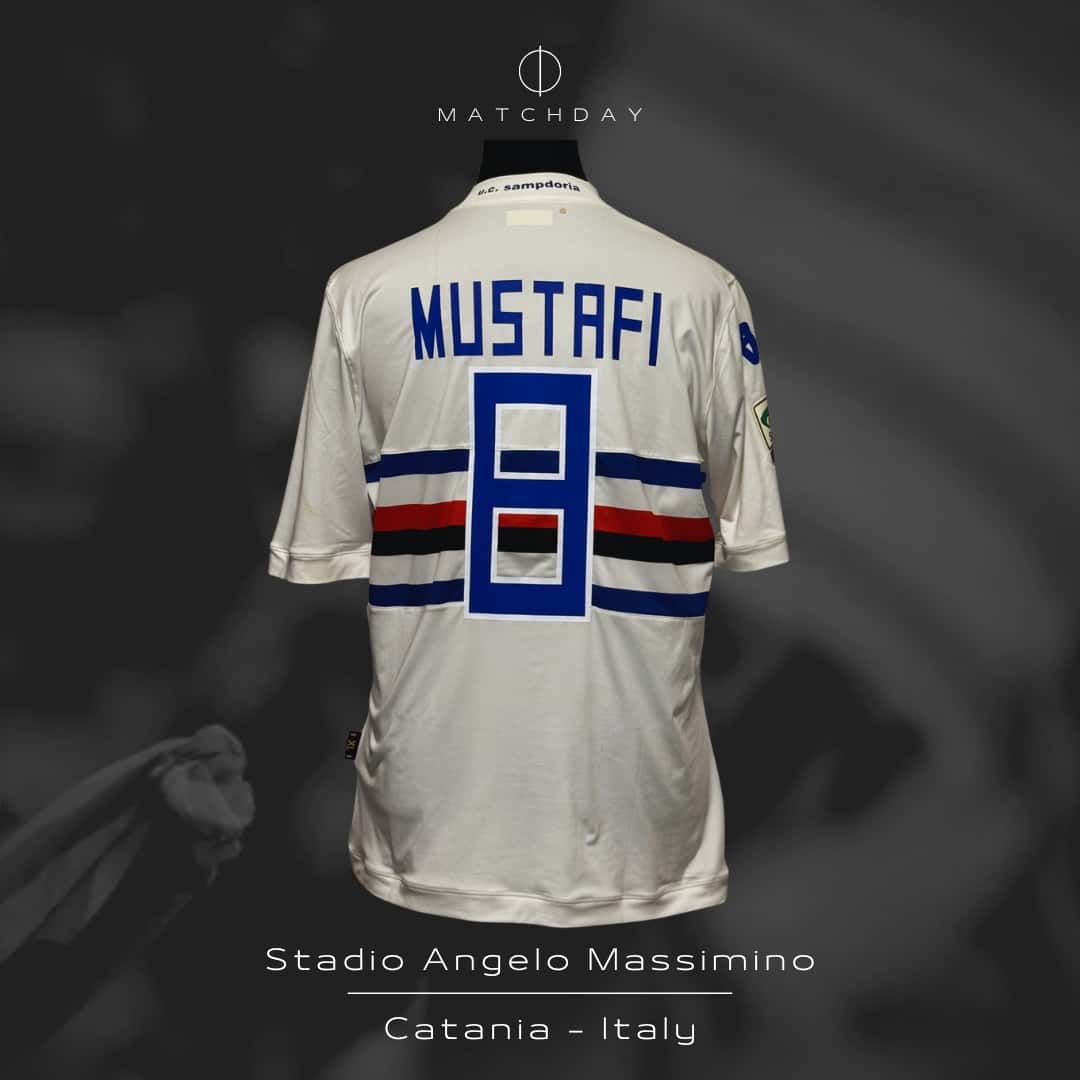 Shkodran Mustafi – UC Sampdoria – Serie A 2013/14 – UNWASHED MATCH WORN JERSEY – P. ALVAREZ COLLECTION - Imagen 5