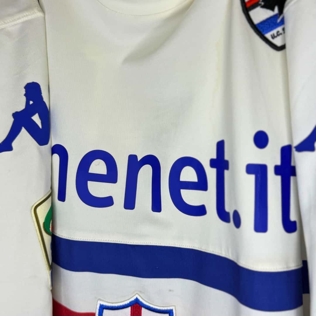 Shkodran Mustafi – UC Sampdoria – Serie A 2013/14 – UNWASHED MATCH WORN JERSEY – P. ALVAREZ COLLECTION - Imagen 8