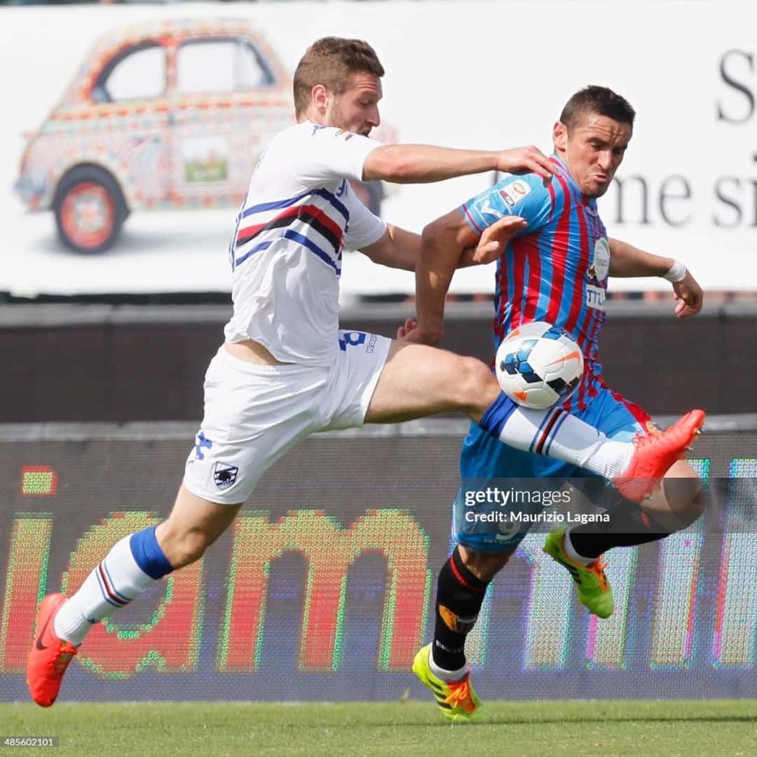 Shkodran Mustafi – UC Sampdoria – Serie A 2013/14 – UNWASHED MATCH WORN JERSEY – P. ALVAREZ COLLECTION - Imagen 12