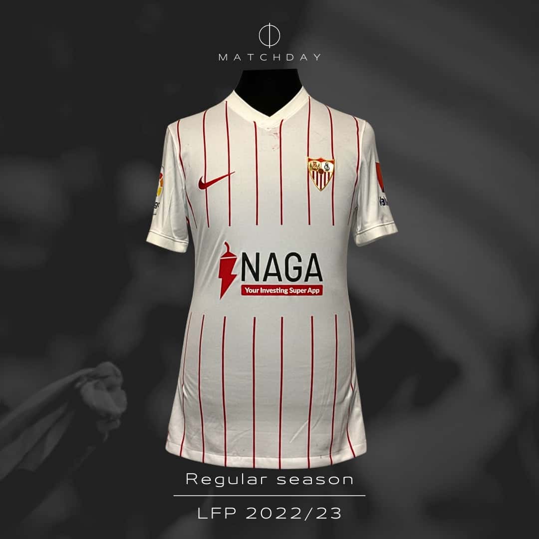 Alejandro Gómez – Sevilla – MATCH WORN JERSEY – LPF 2022/23 – P. ALVAREZ COLLECTION - Imagen 4