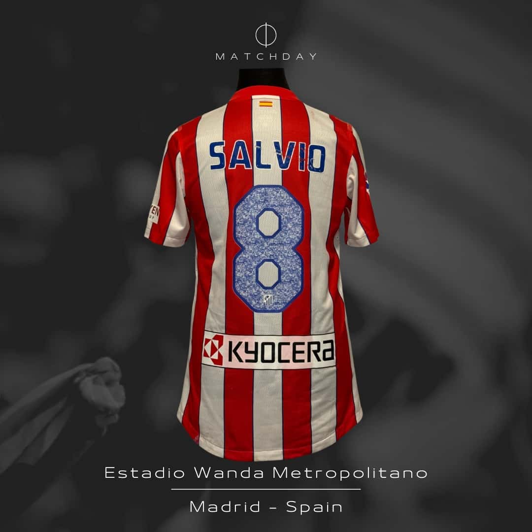 Eduardo Salvio – Atlético Madrid – LFP 2011/12 – MATCH WORN JERSEY – P ALVAREZ COLLECTION - Imagen 5
