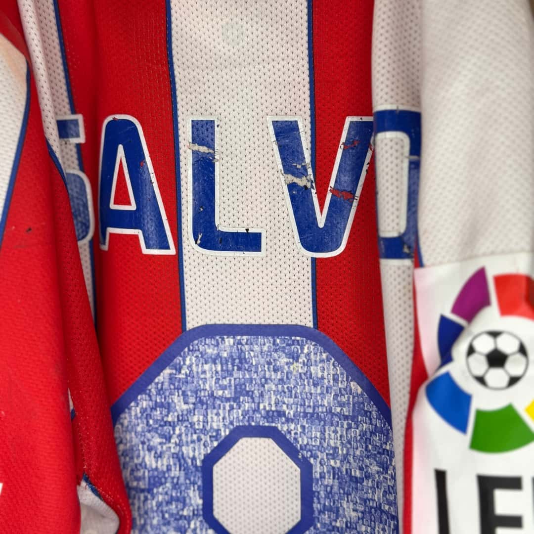 Eduardo Salvio – Atlético Madrid – LFP 2011/12 – MATCH WORN JERSEY – P ALVAREZ COLLECTION - Imagen 9