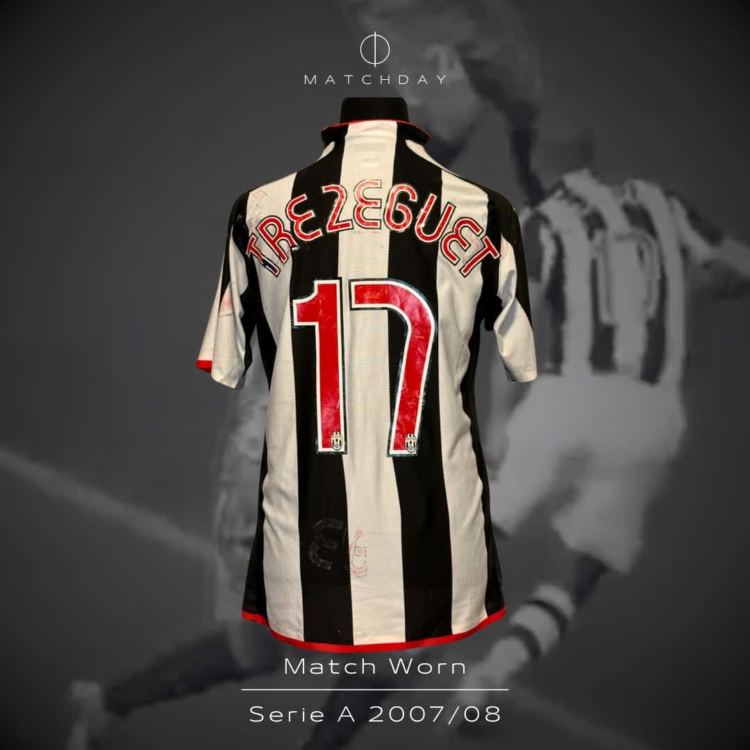 David Trezeguet – Juventus F.C. – Serie A 2007/08 – MATCH WORN JERSEY – P. ÁLVAREZ COLLECTION - Imagen 3