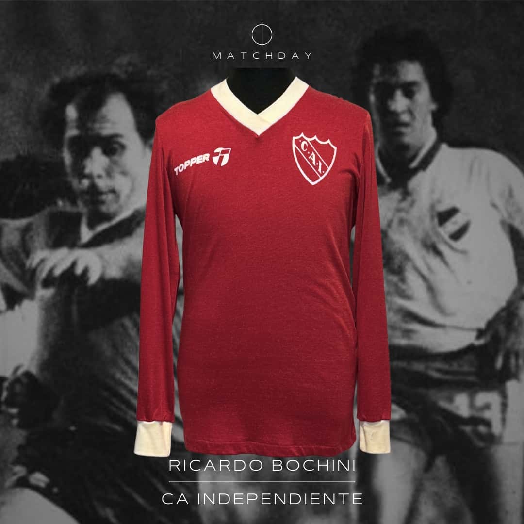 Ricardo Bochini – Independiente – Copa Libertadores 1984 – Semifinal IDA – MATCH WORN JERSEY