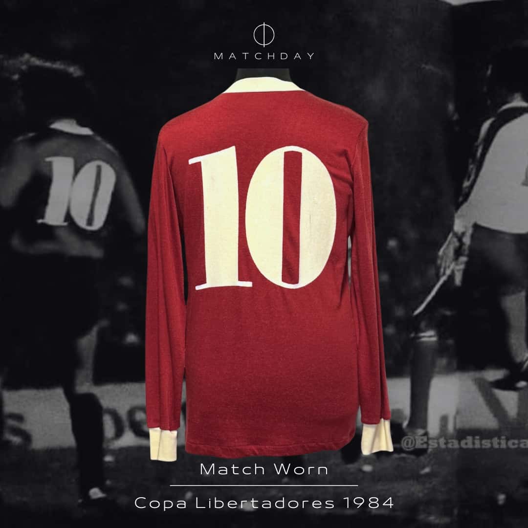 Ricardo Bochini – Independiente – Copa Libertadores 1984 – Semifinal IDA – MATCH WORN JERSEY - Imagen 3