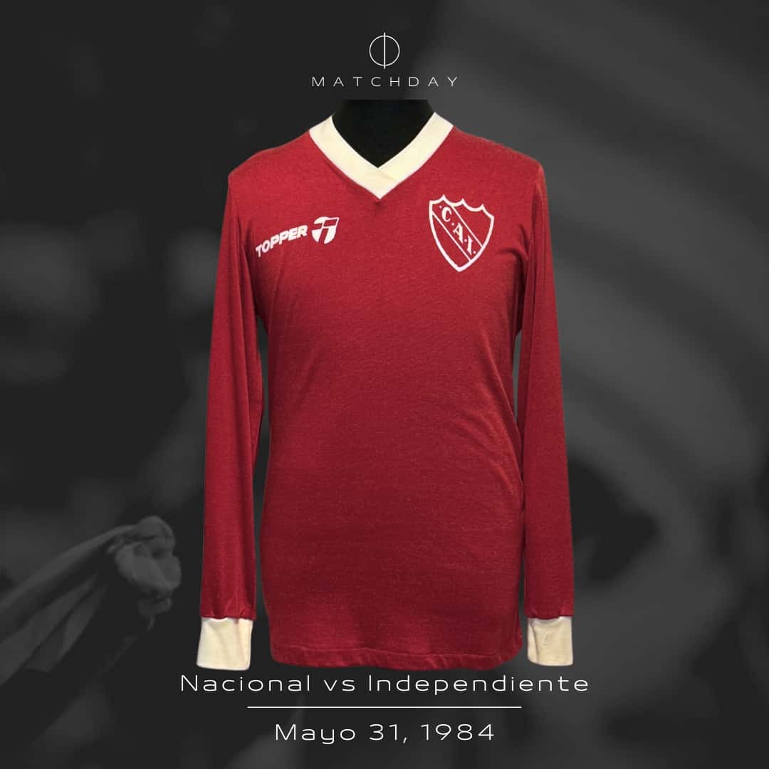 Ricardo Bochini – Independiente – Copa Libertadores 1984 – Semifinal IDA – MATCH WORN JERSEY - Imagen 4