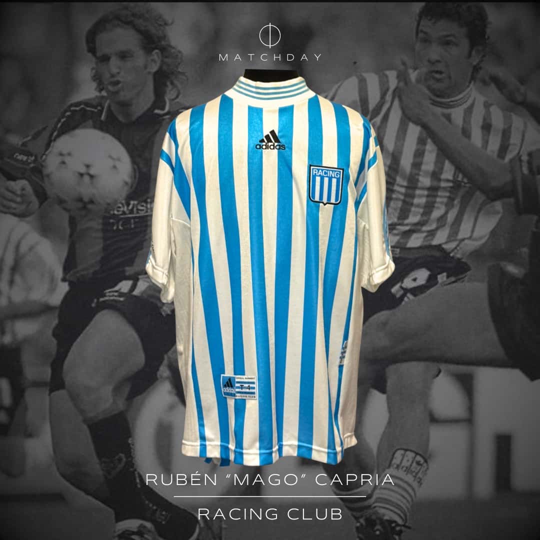 Rubén Capria – Racing Club – Torneo Apertura 1998 – MATCH WORN JERSEY