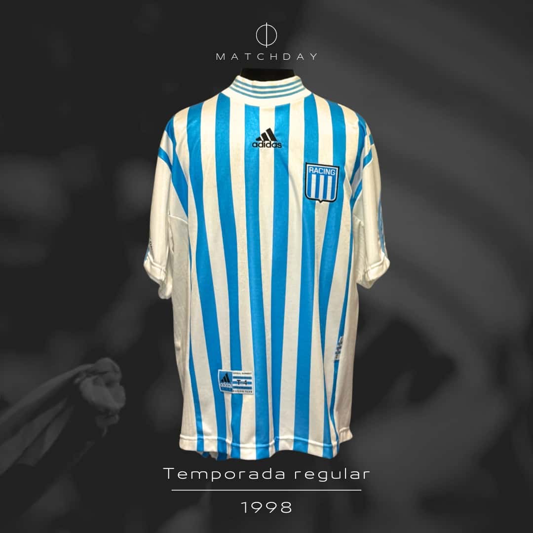 Rubén Capria – Racing Club – Torneo Apertura 1998 – MATCH WORN JERSEY - Imagen 4