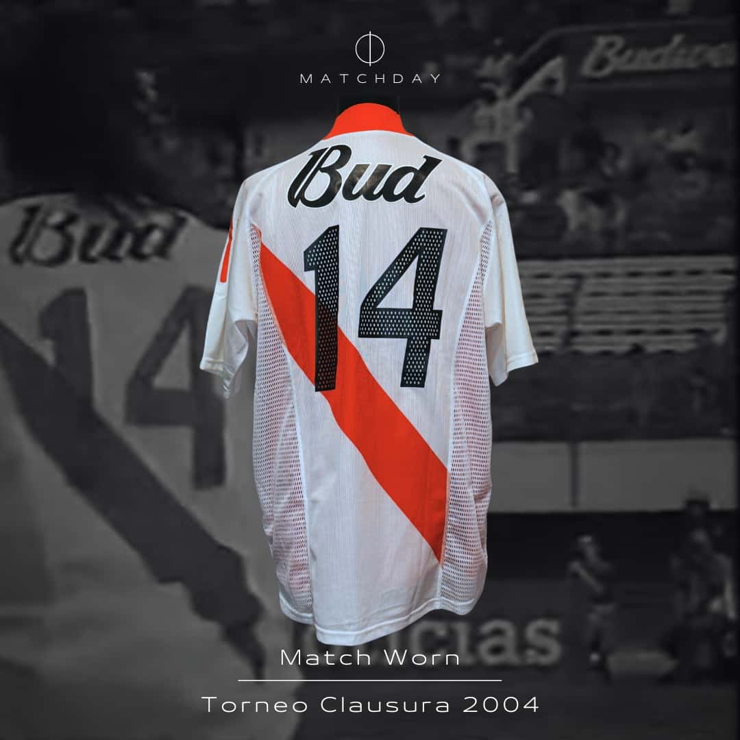 Ariel Garcé – River Plate – Torneo Clausura 2004 – MATCH WORN JERSEY – COLECCIÓN JUAN ELUCHANS - Imagen 3