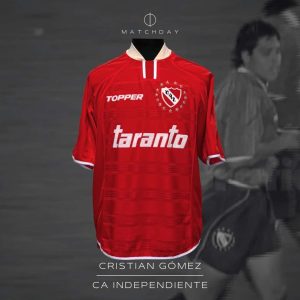 Cristian Gómez - Independiente - Torneo de verano 2003 - MATCH WORN JERSEY - COLECCIÓN JUAN ELUCHANS