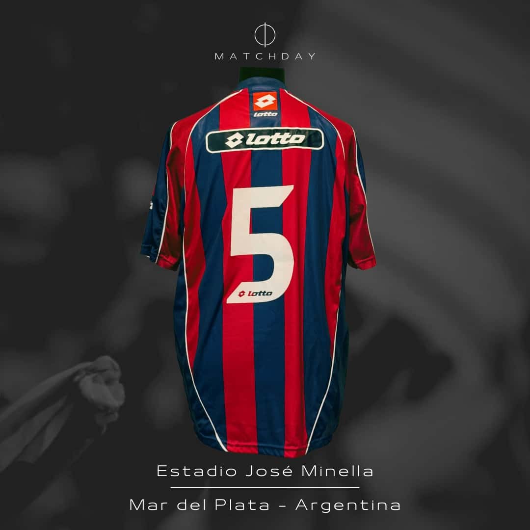 Pablo Michelini – San Lorenzo – Torneo de verano 2005 – MATCH WORN JERSEY – COLECCIÓN JUAN ELUCHANS - Imagen 5