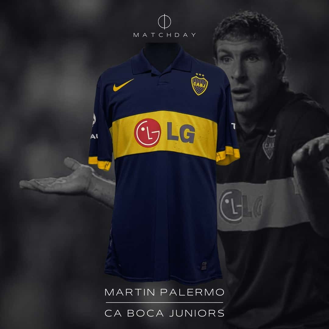 Martín Palermo – Boca Jrs. – Torneo Clausura 2010 – MATCH WORN JERSEY