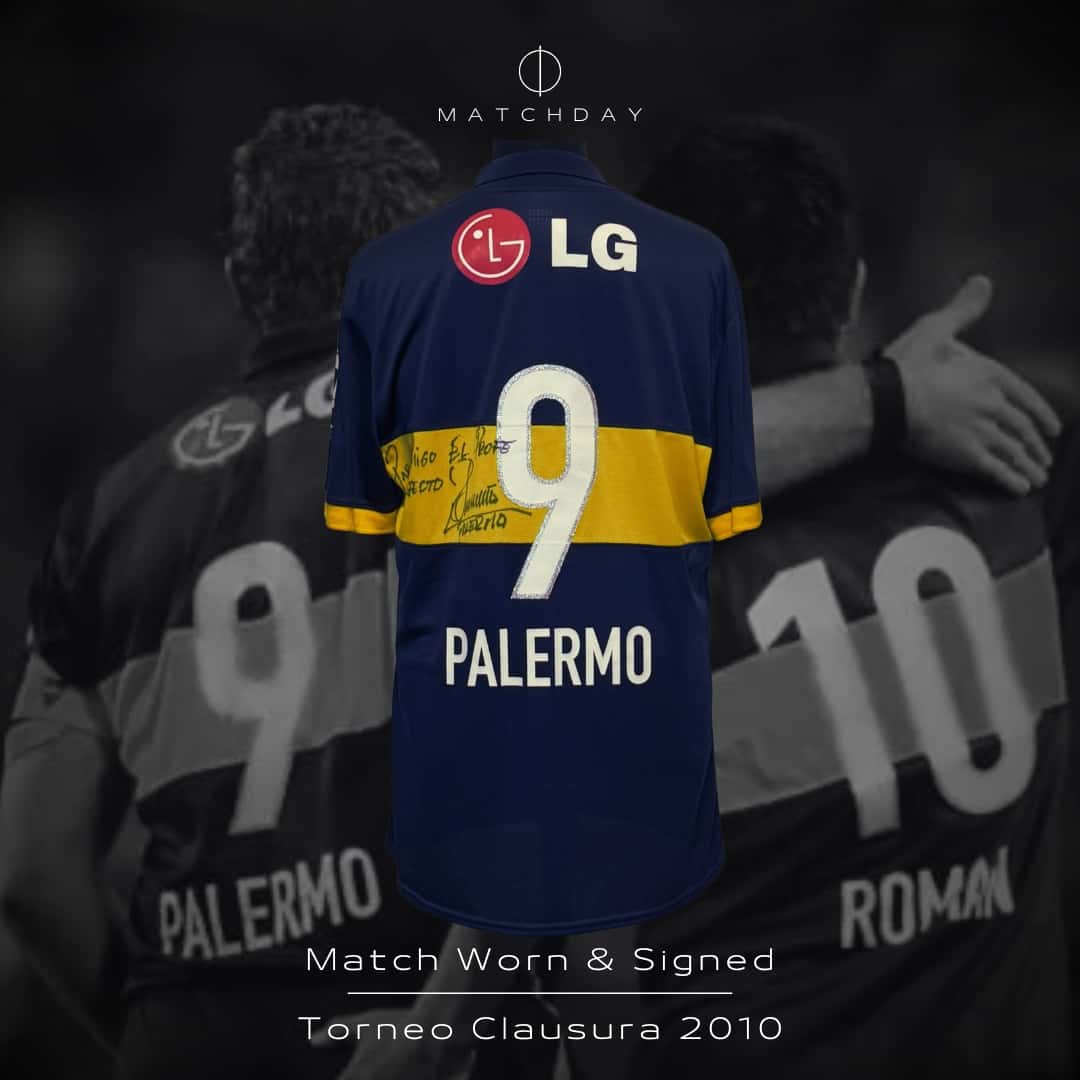 Martín Palermo – Boca Jrs. – Torneo Clausura 2010 – MATCH WORN JERSEY - Imagen 3