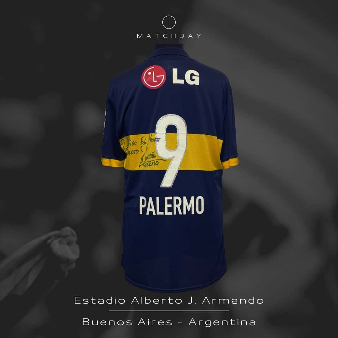 Martín Palermo – Boca Jrs. – Torneo Clausura 2010 – MATCH WORN JERSEY - Imagen 5