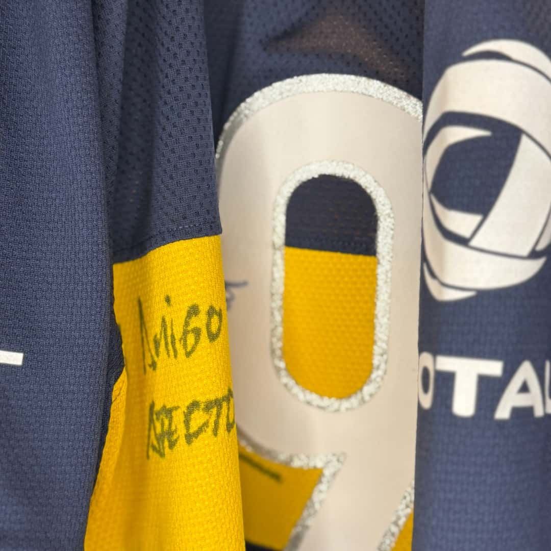 Martín Palermo – Boca Jrs. – Torneo Clausura 2010 – MATCH WORN JERSEY - Imagen 7