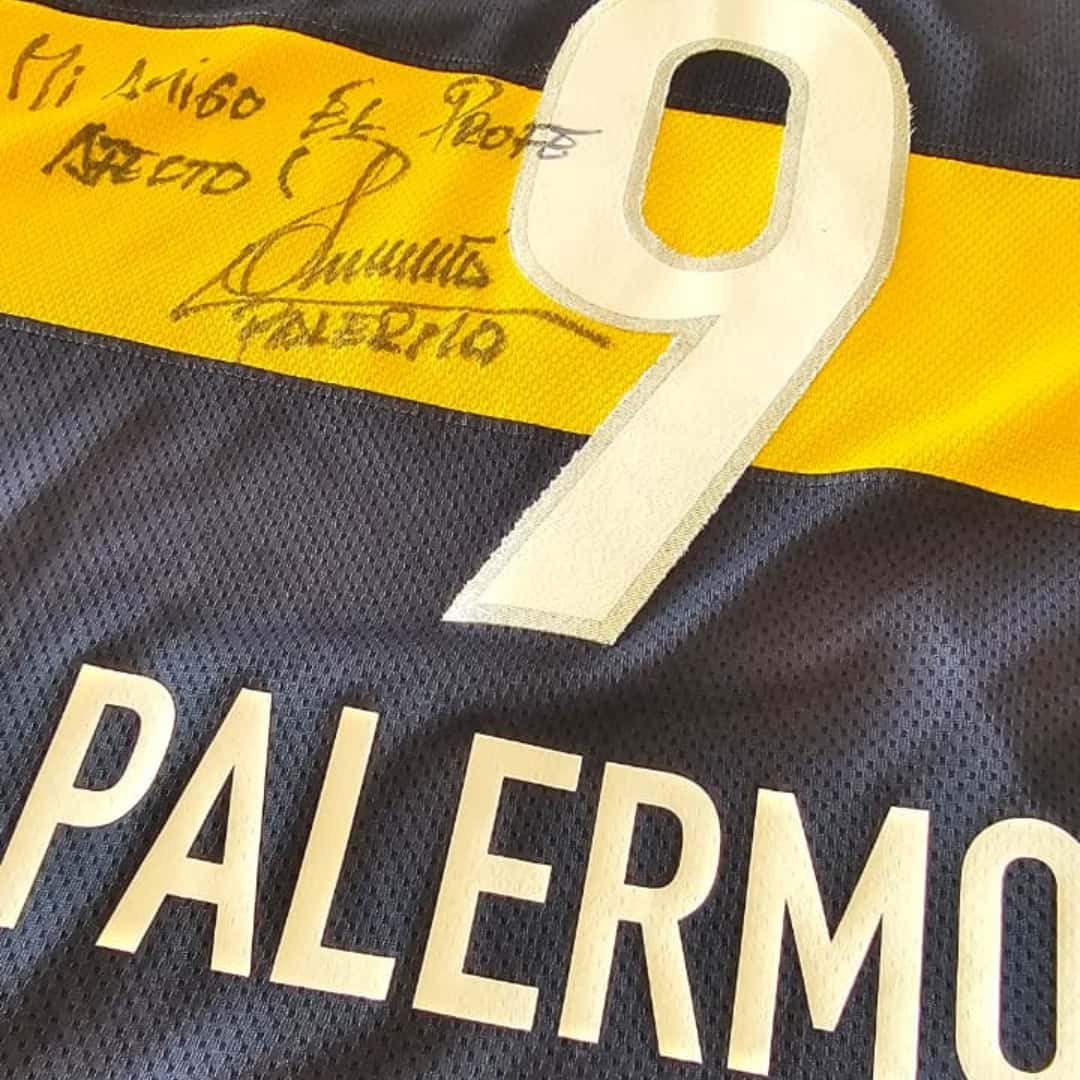 Martín Palermo – Boca Jrs. – Torneo Clausura 2010 – MATCH WORN JERSEY - Imagen 17