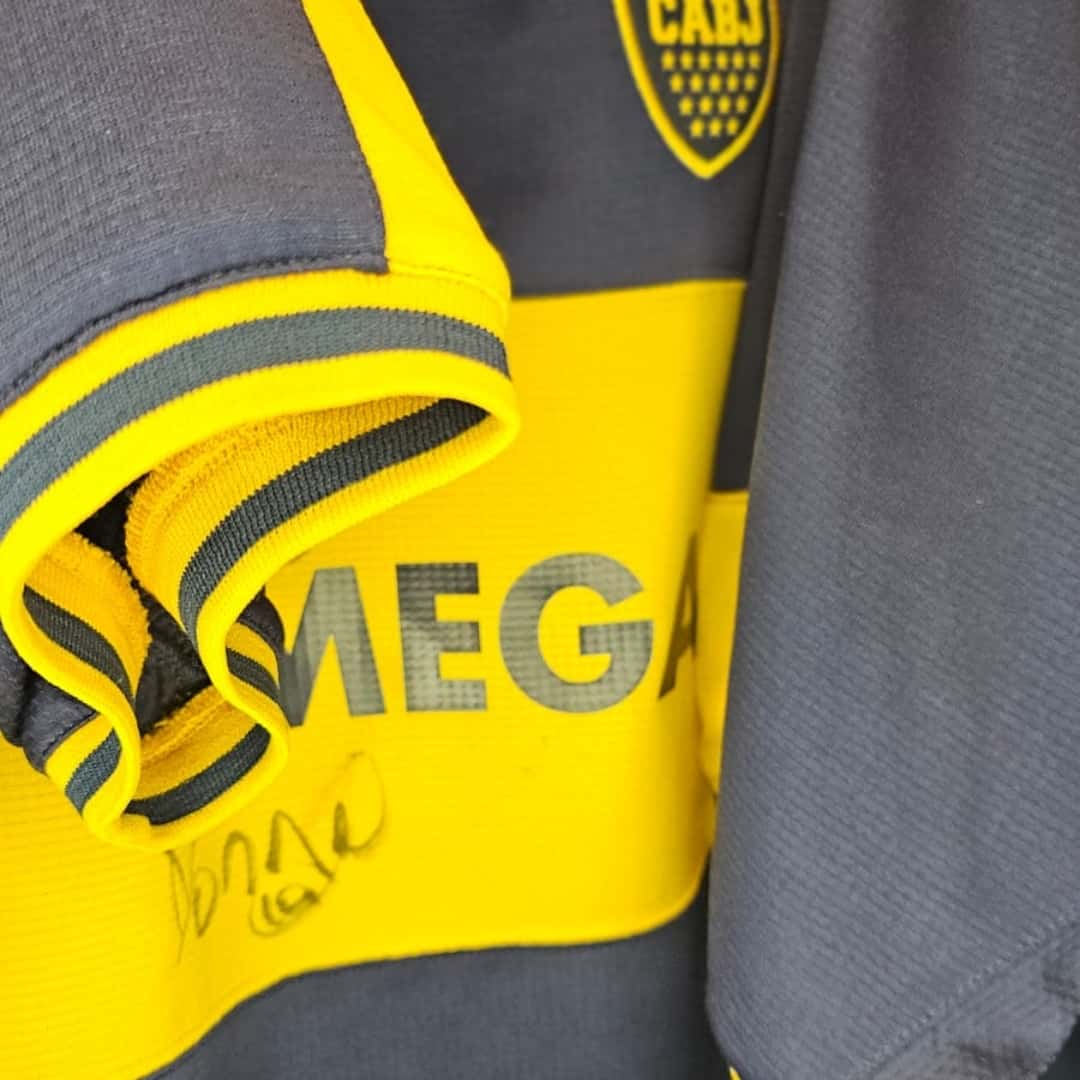 Juan Román Riquelme – Boca Jrs. – Copa Libertadores 2007 – MATCH WORN JERSEY Final Ida vs Gremio - Imagen 6